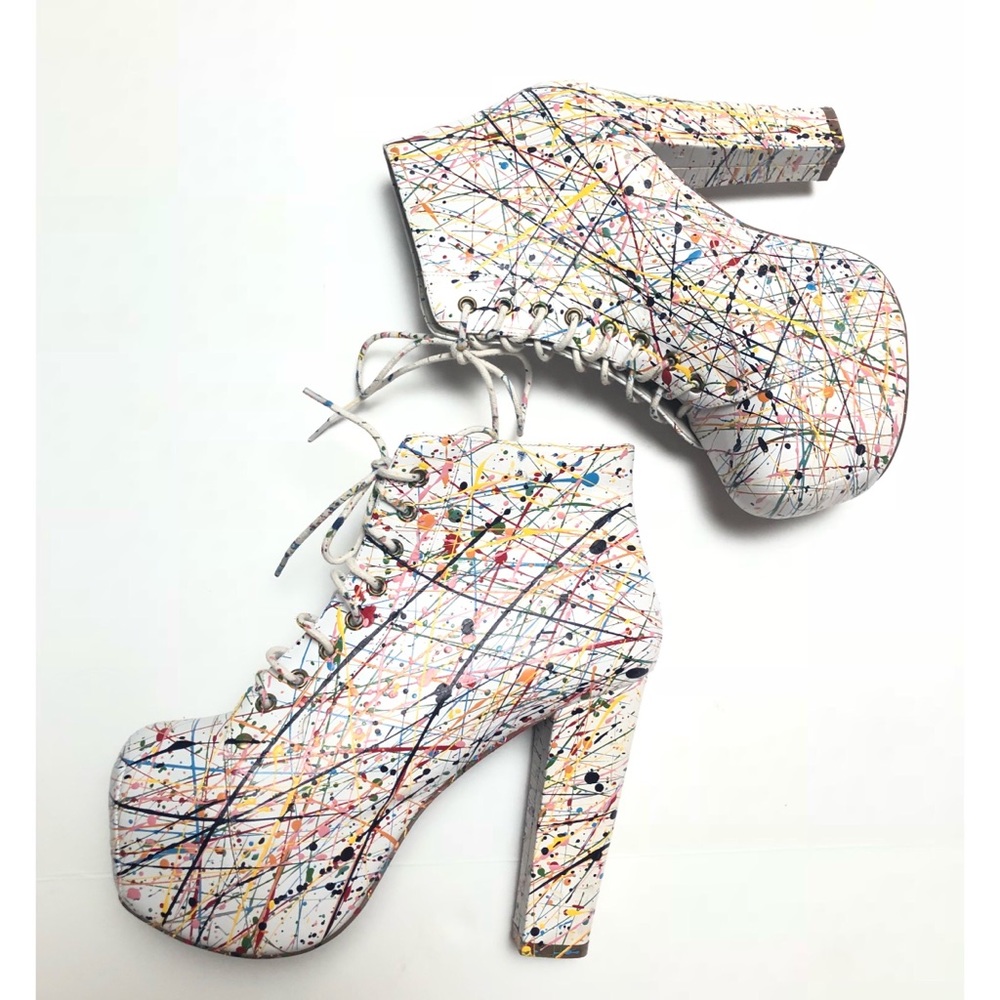 JEFFREY CAMPBELL Lita-Paint size 7.5 platform heel - Picture 4 of 8